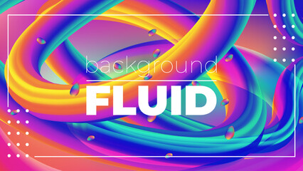 Abstract Fluid Neon Color Pattern – Liquid Gradient Background with Modern Geometric Dynamic Motion Style for Wallpaper, Banner, Card, Book Illustration, and Landing Page Design