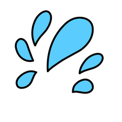 water splash outline