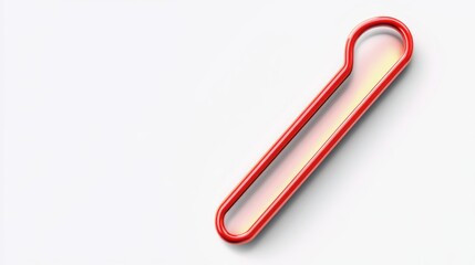 Obraz premium Red thermometer icon