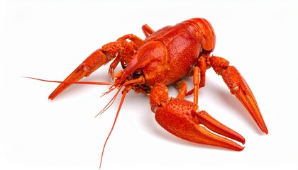 lobster on white background