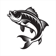 basa sea fish vector illustration