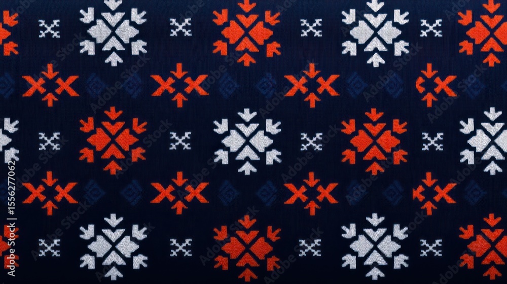 Poster intricate snowflake pattern