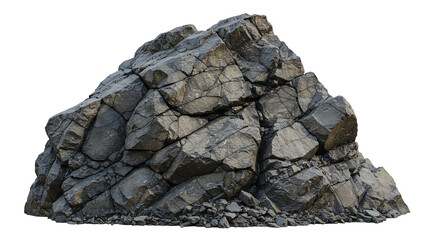 Realistic Big Stone with No Background (Transparent PNG)