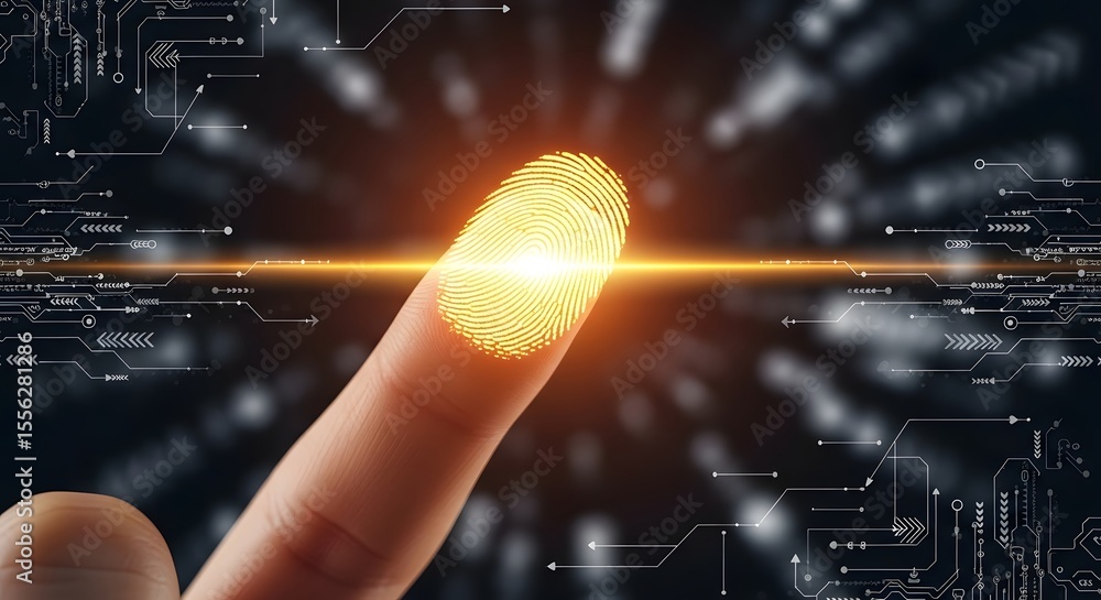 Poster biometric authentication: secure access with fingerprint technology