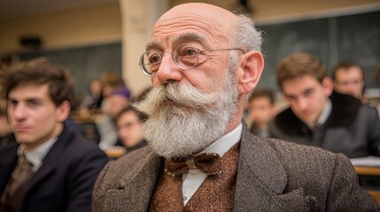 Bearded Man Portrait Celebrating a Cultural Event