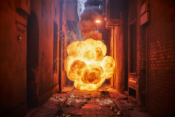Alley Inferno Explosion Captured at Ground Zero (1)