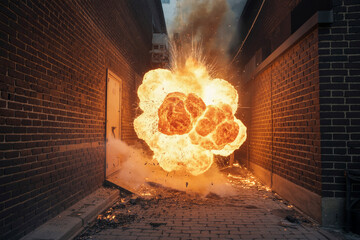 Alley Inferno Explosion Captured at Ground Zero (1)