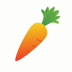 vector illustration of a carrot