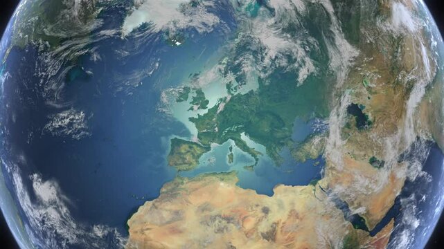 Zoom to Cities from Space United Kingdom Exeter