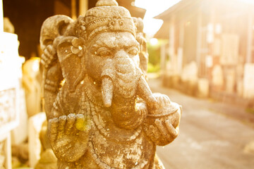 elephant statue of buddha