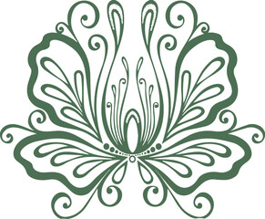 Beautiful flower art and mandala vector design