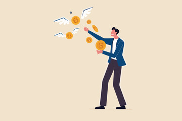 Financial smart phone application, online money transaction or mobile banking concept, young adult man using mobile banking application to transfer money or make online shopping transaction.