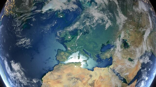 Zoom to Cities from Space United Kingdom Milton Keynes