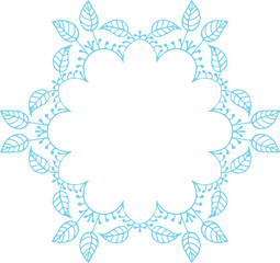 Beautiful flower art and mandala vector design