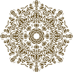 Beautiful flower art and mandala vector design
