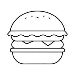 hamburger vector illustration