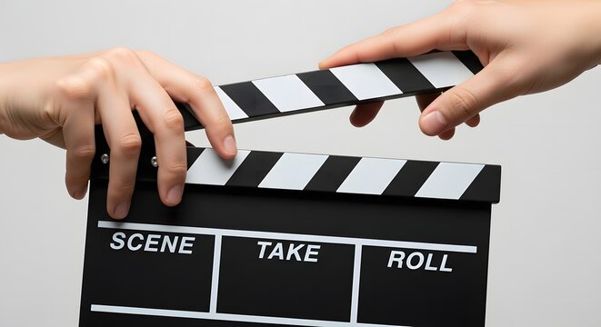 Filmmaking Clapperboard Scene, Take, Roll - Movie Production