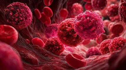 High Concentration of Red Blood Cells in Polycythemia