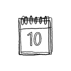 Calendar Icon Powerful Black Background: Versatile Design Resource