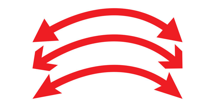 Dual sided arrow vector, icon. double ended arrow vector design for website, app and logo design. Vector illustration of duel side arrow. 