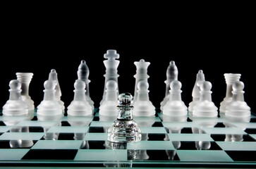 chess pieces on a chessboard
