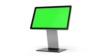 Interactive Kiosk with Green Screen for Advertising and Information, Touch Screen Display for Retail and Trade Show Marketing