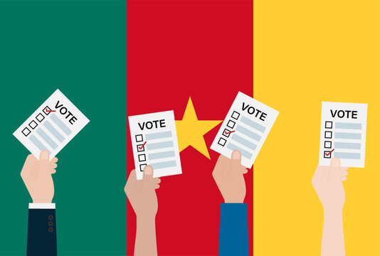 Election in Cameroon. Election Concept. Vector Illustration.