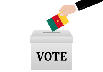 Election in Cameroon. Election Concept. Vector Illustration.