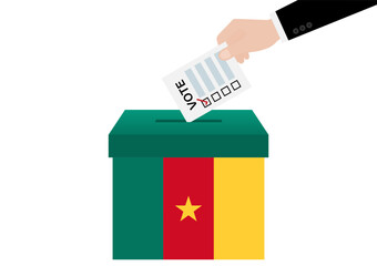 Election in Cameroon. Election Concept. Vector Illustration.