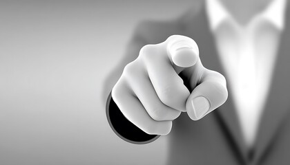 Focused Pointing Hand