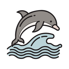 Dolphin Jumping Out Of Water