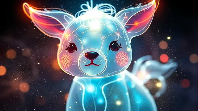 rabbit in the night sky