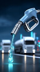 Futuristic gas pump