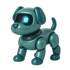 3D Robot Dog Icon Futuristic AI Pet Companion