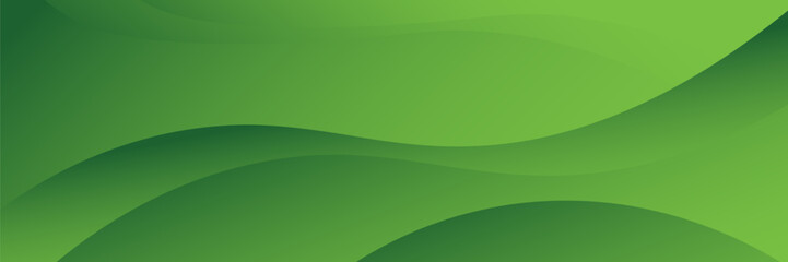 Abstract green wavy background. vector illustration