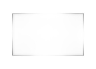 Transparent, shiny glass sheet. Transparent plastic panel. Glare and reflections on the transparent surface. Showcase. Cut out. glassmorphism