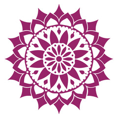 Lace Doily-Inspired Mandala with Floral Symmetry