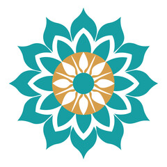 Bold Balance: An Ornate Mandala with Thick, Curving Lines