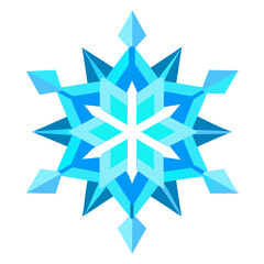 18. Frozen Geometry ? A Crystalline Mandala with Icy Blue Symmetry