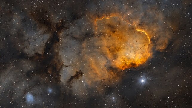 Surreal glowing nebula in deep space cinematic cosmic wonder