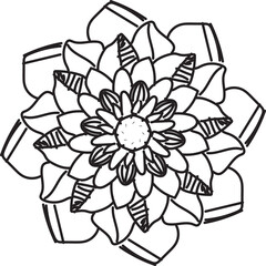 abstract flower vector illustration