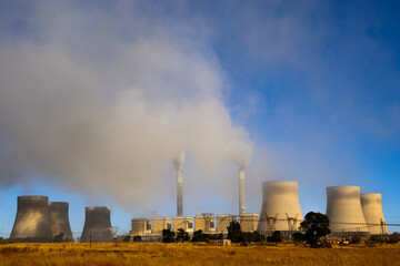 Air polution over the Kendal coal power station, South Africa