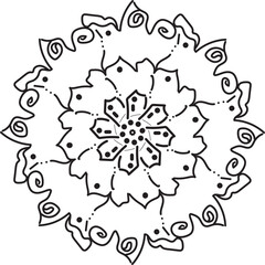round lace ornament