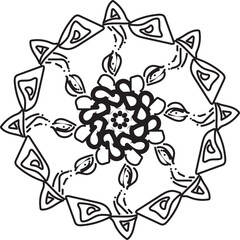 vector illustration of a floral ornament