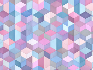 Pastel square Geometric Tile Pattern Background