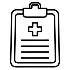 Doctor’s Notes Icon – Flat Medical Vector