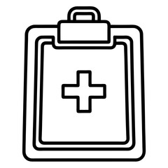 Doctor’s Notes Icon – Flat Medical Vector