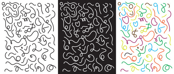 Memphis seamless pattern vector isolated on white background. Multicolor abstract background with various shapes. Vector for mobile interfaces, banner,  presentations, websites,  visual branding etc. 