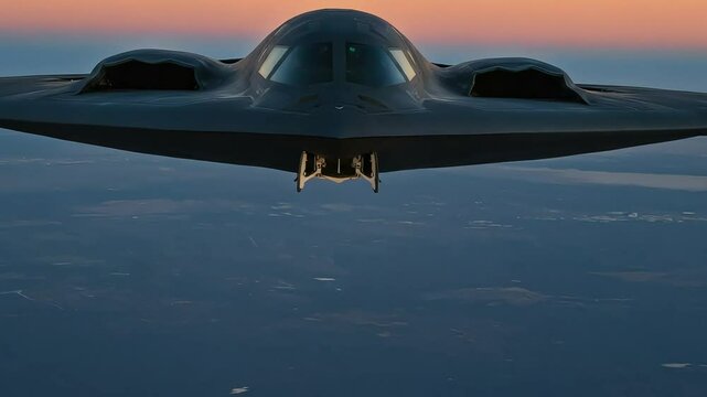 heavy strategic bomber, stealth technology designed to penetrate dense anti-aircraft defenses and bunker-busting bombs