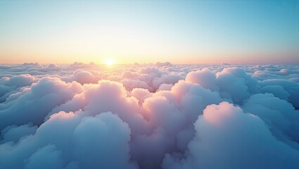 sunrise over the clouds